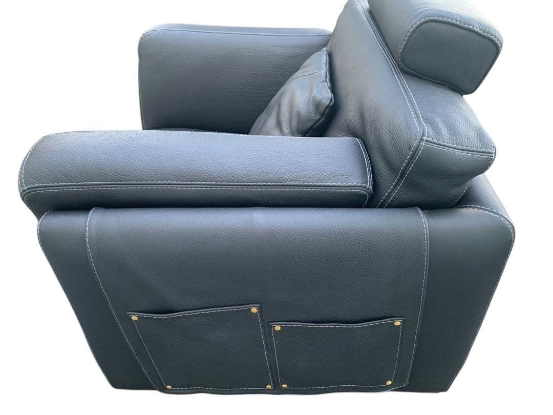 GAMMA ガンマ 本革1人掛けソファイタリア製高級家具レザーソファ