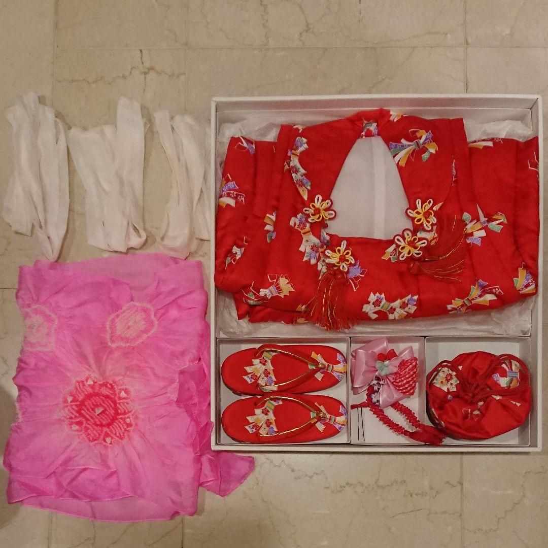 【美品】七五三 正月 晴れ着 着物 女の子 3歳 フルセット