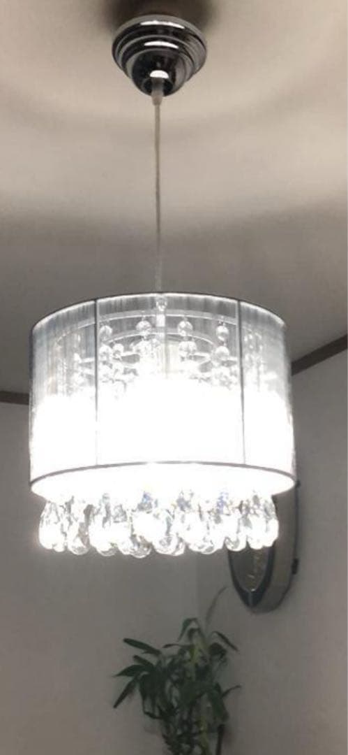 美しい光♦️クリスタル♦️ シャンデリア キラキラ♦️点灯確認済み♦️補償付 送料込