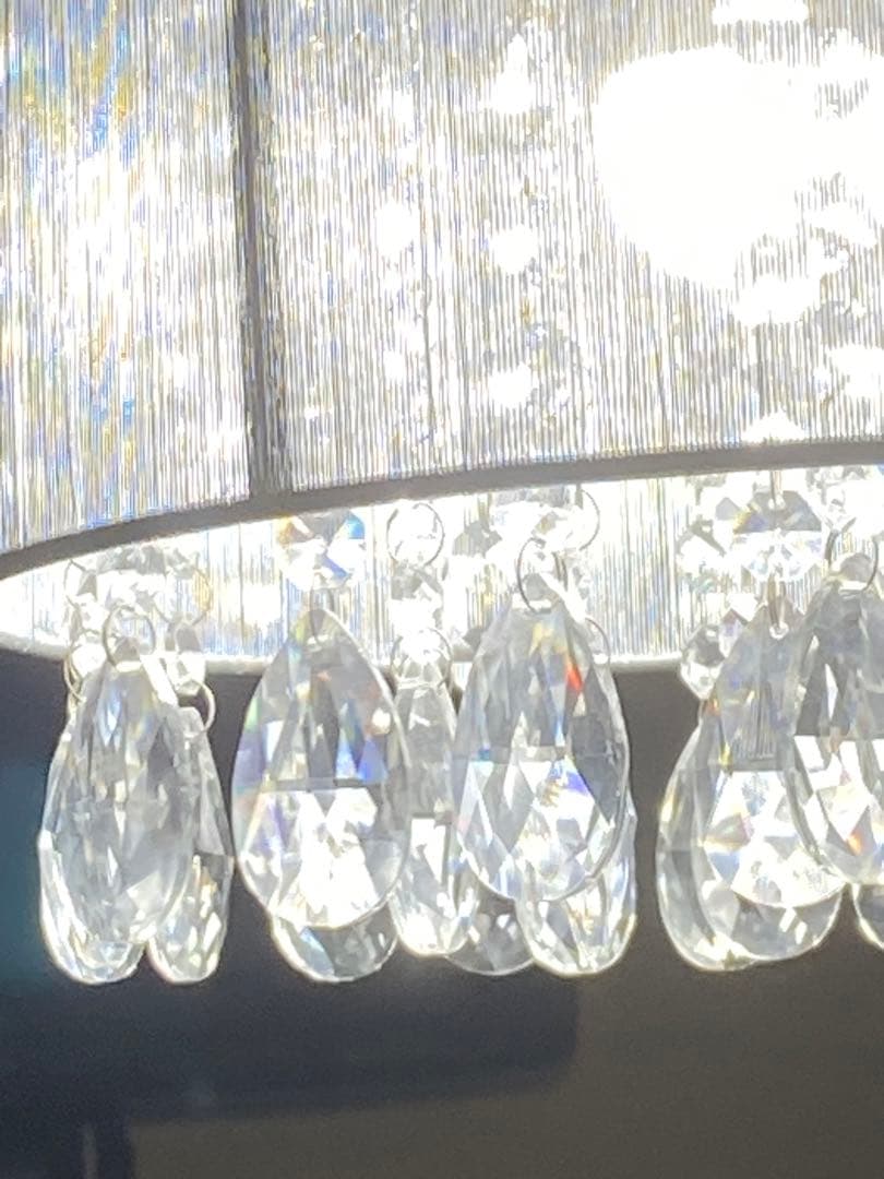 美しい光♦️クリスタル♦️ シャンデリア キラキラ♦️点灯確認済み♦️補償付 送料込