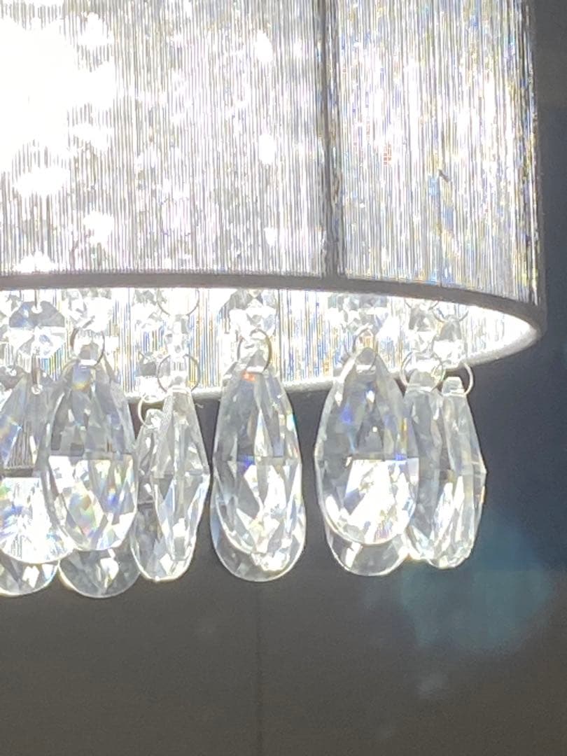 美しい光♦️クリスタル♦️ シャンデリア キラキラ♦️点灯確認済み♦️補償付 送料込