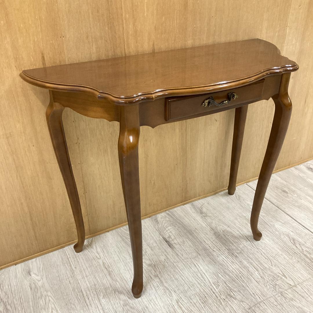 【カリモク】コンソールテーブル　猫脚　サイドテーブル