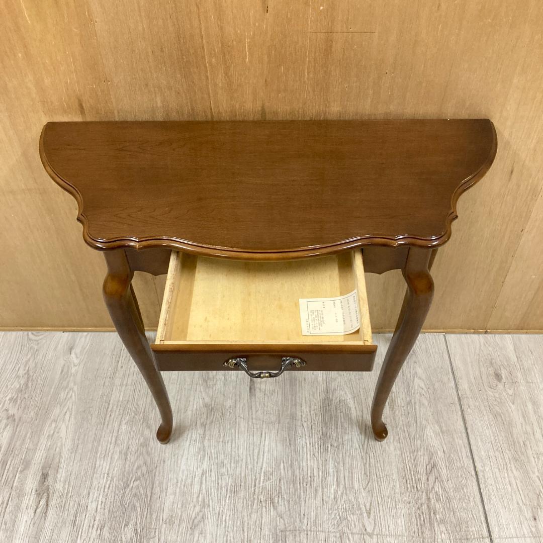 【カリモク】コンソールテーブル　猫脚　サイドテーブル