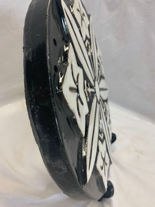 久我龍担　焼物　家紋