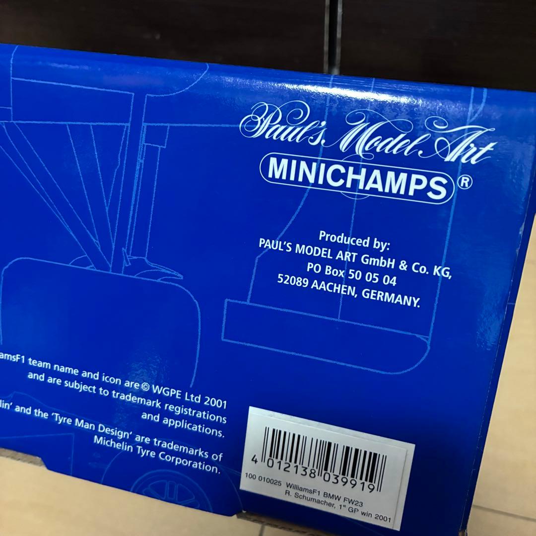 BMW ウィリアムズ　テディベア　FW23 ミニチャンプス　F1