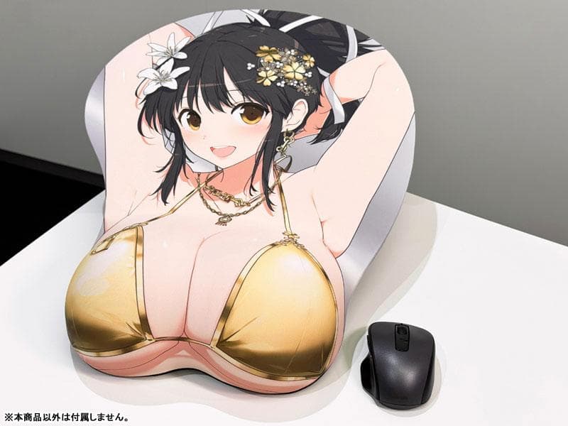 #8590【未使用】閃乱カグラ 飛鳥 等身大おっぱいマウスパッド