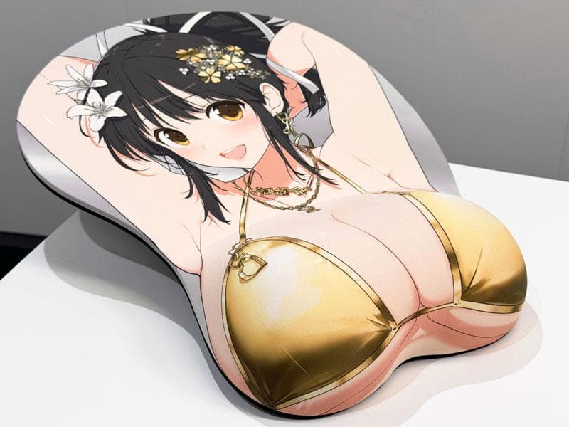 #8590【未使用】閃乱カグラ 飛鳥 等身大おっぱいマウスパッド