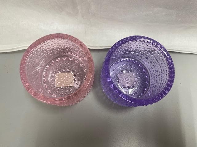 未使用　イッタラ カステヘルミ　キャンドルホルダー　ラベンダー＆ペールピンク