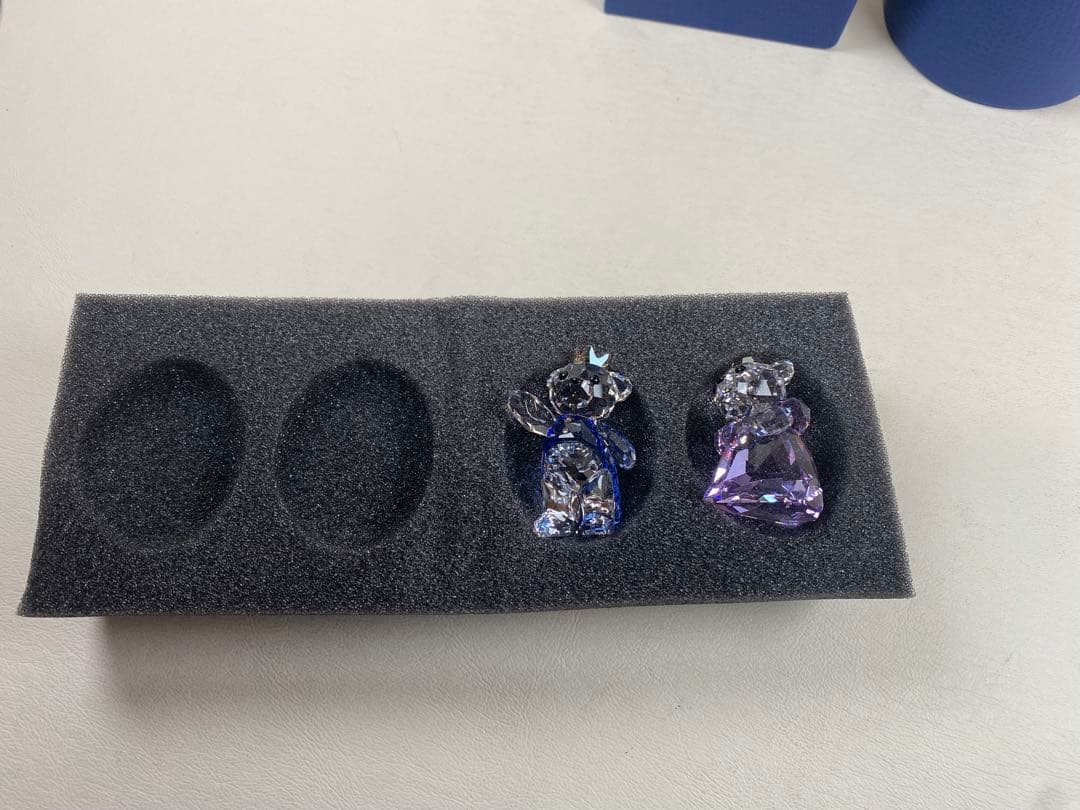 置物 SWAROVSKI KRIS BEAR PRINCE&PRINCESS