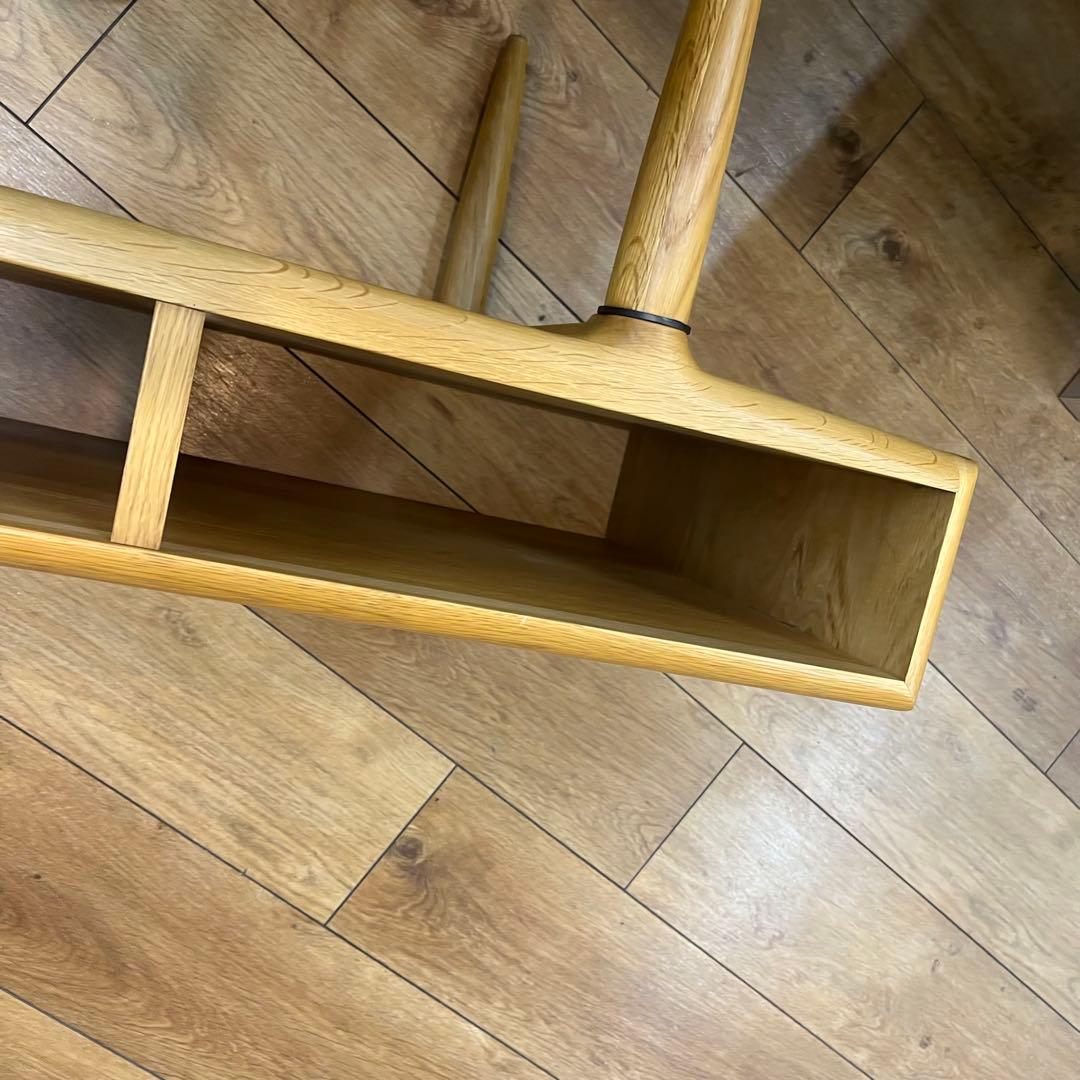 センターテーブル 引き出し付 オーク無垢材 KISSUI 幅120cm