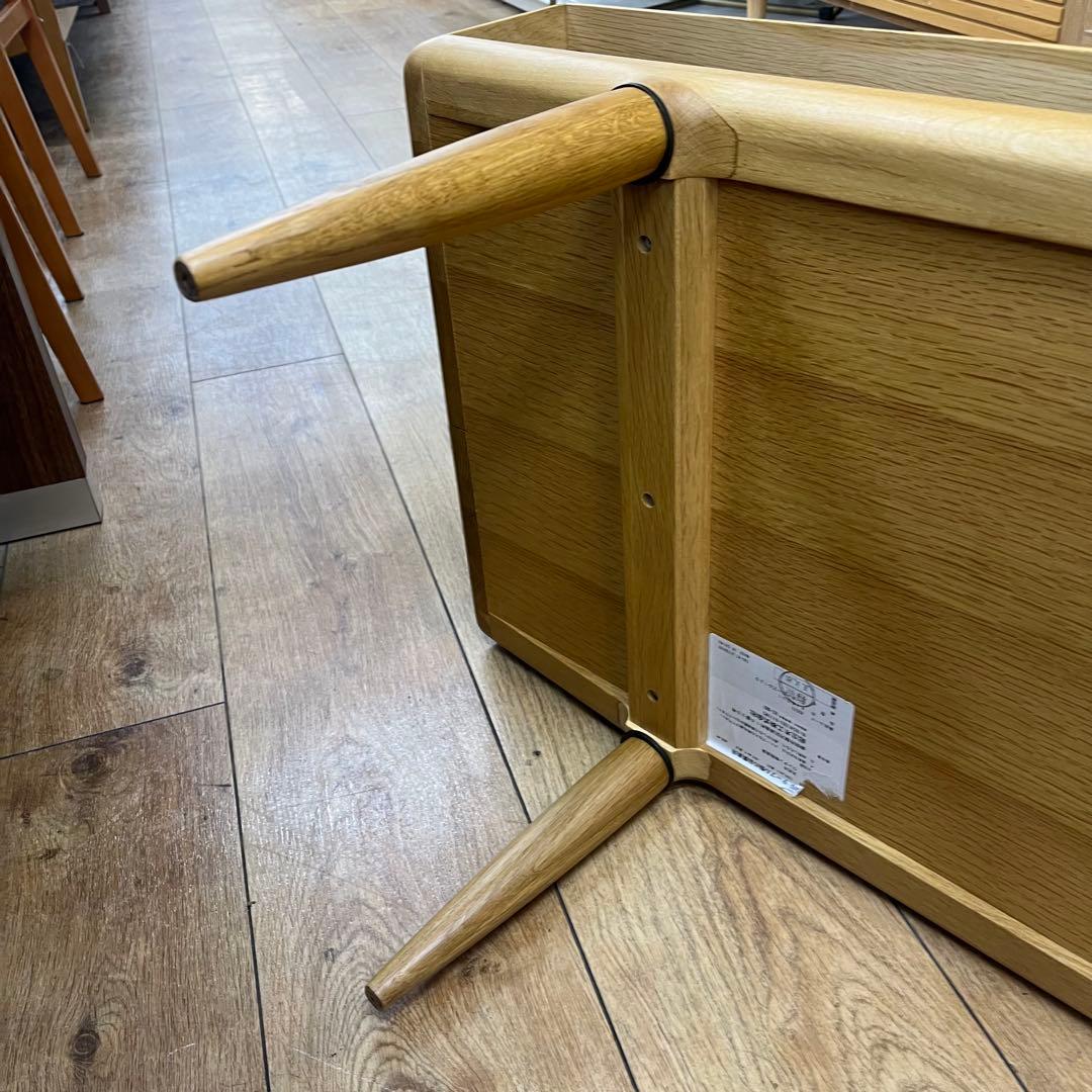 センターテーブル 引き出し付 オーク無垢材 KISSUI 幅120cm