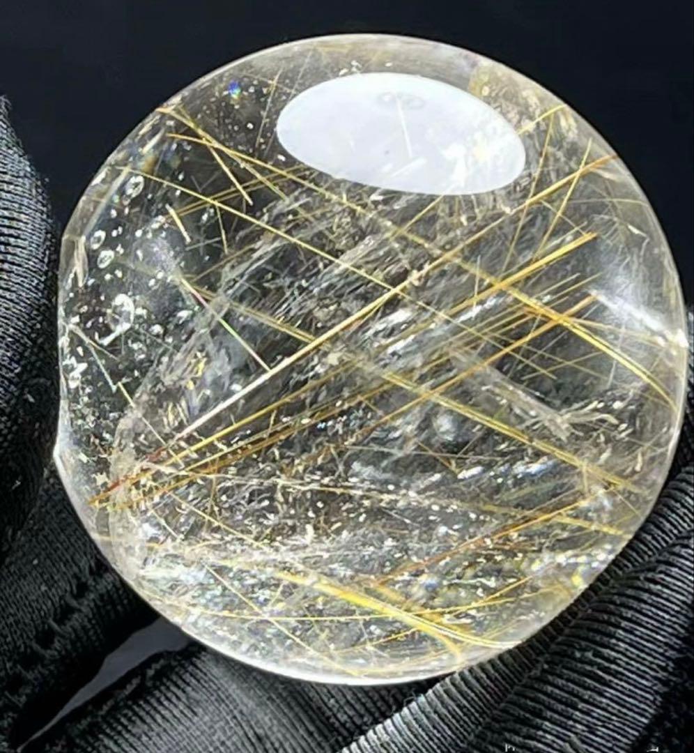 ルチルクォーツ　丸玉　針入り　スフィア