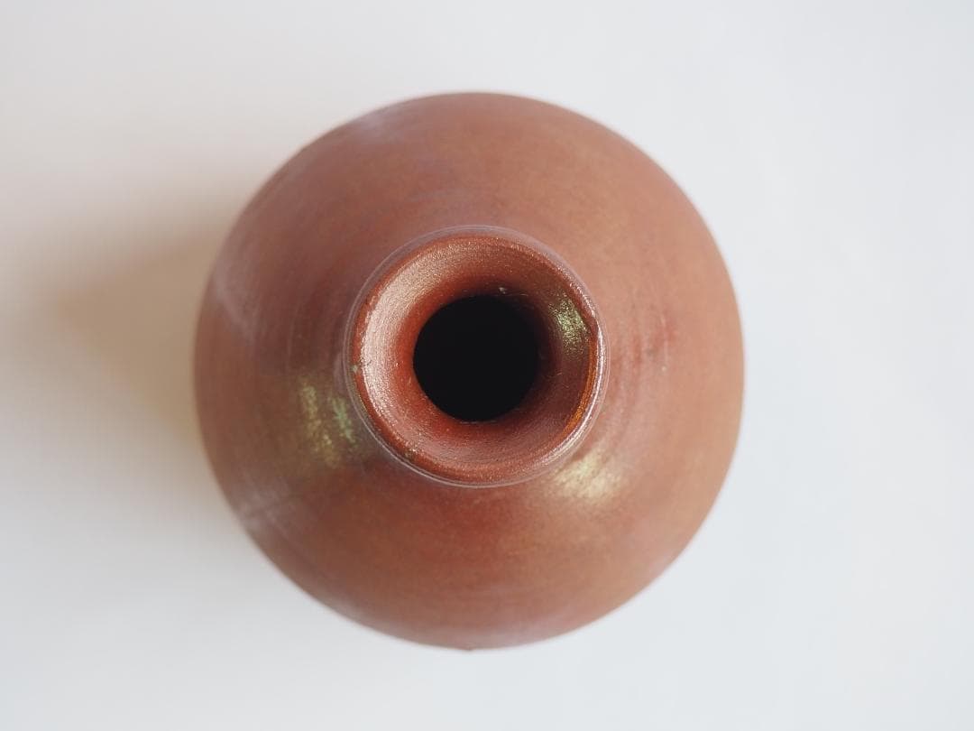 人間国宝【備前焼】藤原啓造『備前徳利』（共箱）重要無形文化財