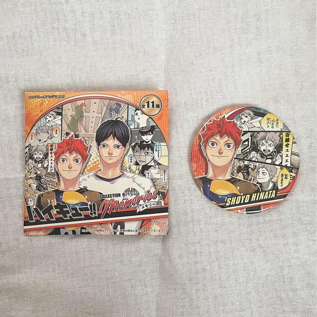 ハイキュー!! コレクション缶バッジMEMORIES 日向翔陽 2個セット