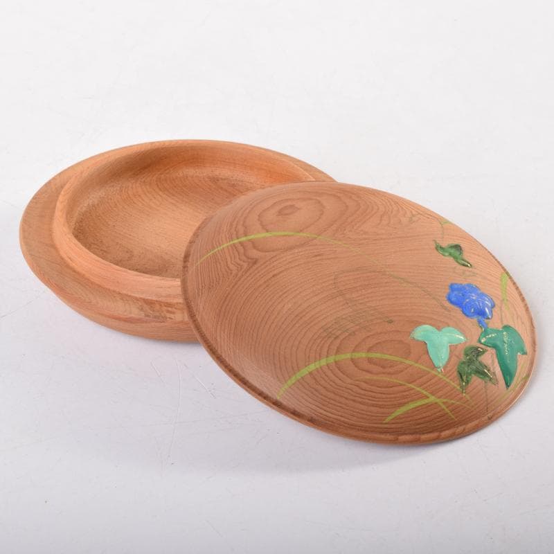 waiwai様専用 茶道具 一位木地 朝顔蒔絵 香合 在銘 共箱 V 7188 - メルカリ