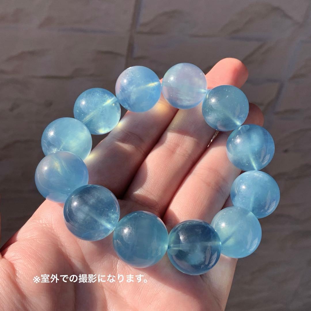 空色☆希少プレミアム☆大玉アクアマリン・鑑別書付き