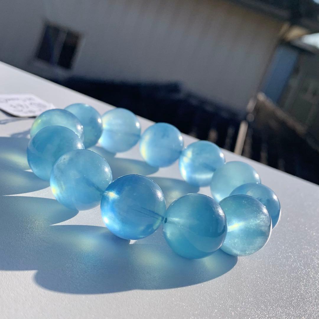 空色☆希少プレミアム☆大玉アクアマリン・鑑別書付き