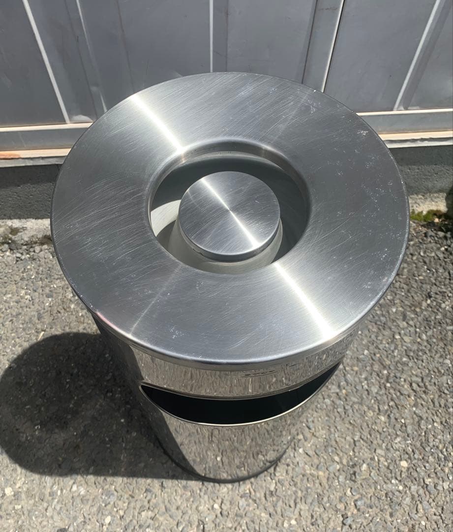 Yone@捜査感さま専用ミヅシマ工業スタンド型ステンレス製灰皿✖️3