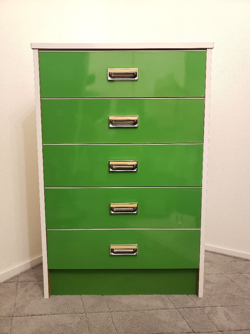 昭和レトロ 家具 レトロポップ グリーン 緑 チェスト タンス 収納棚