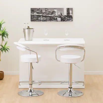 【送料込 / 値引有】ホワイトカウンターテーブル 幅120cm【ニトリ】