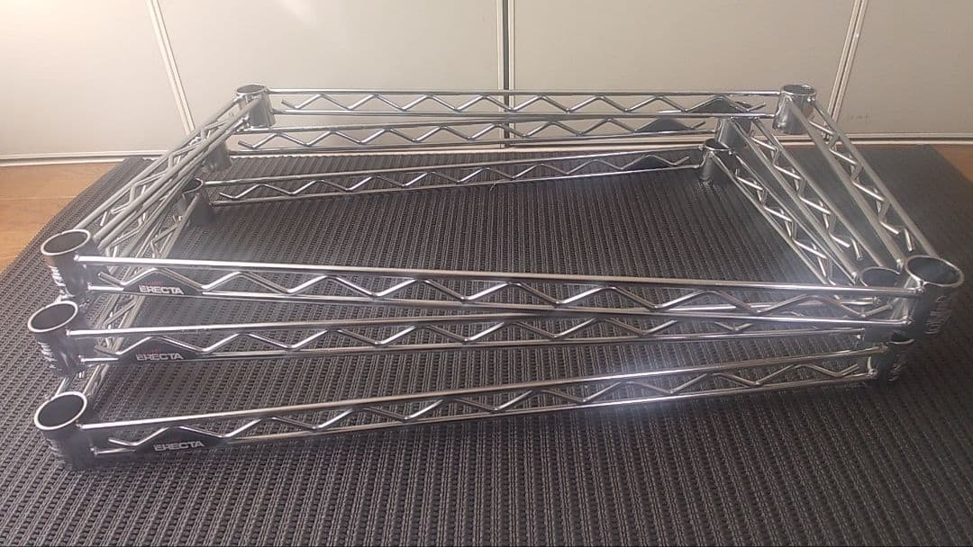 エレクター　送料込み　 ファイルワゴン　3段 キャスター付き