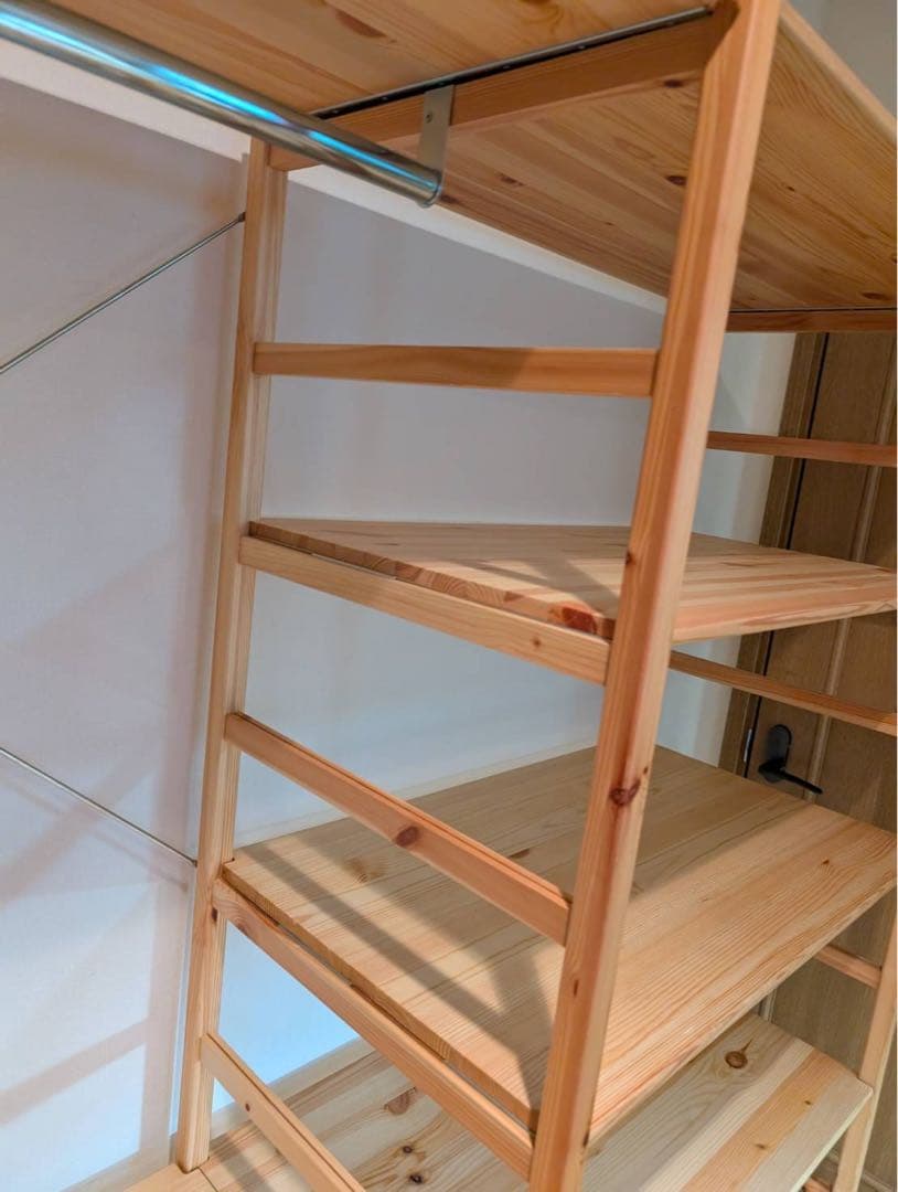 ■送料込■無印良品 MUJI ユニットシェルフ パイン材 ワードローブ 衣類棚