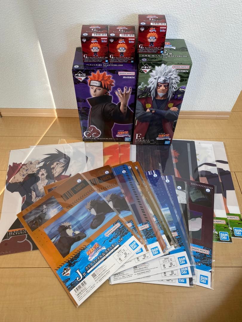 一番くじNARUTO C賞 ペイン E賞 自来也 G賞ちょこのっこ＋下位賞