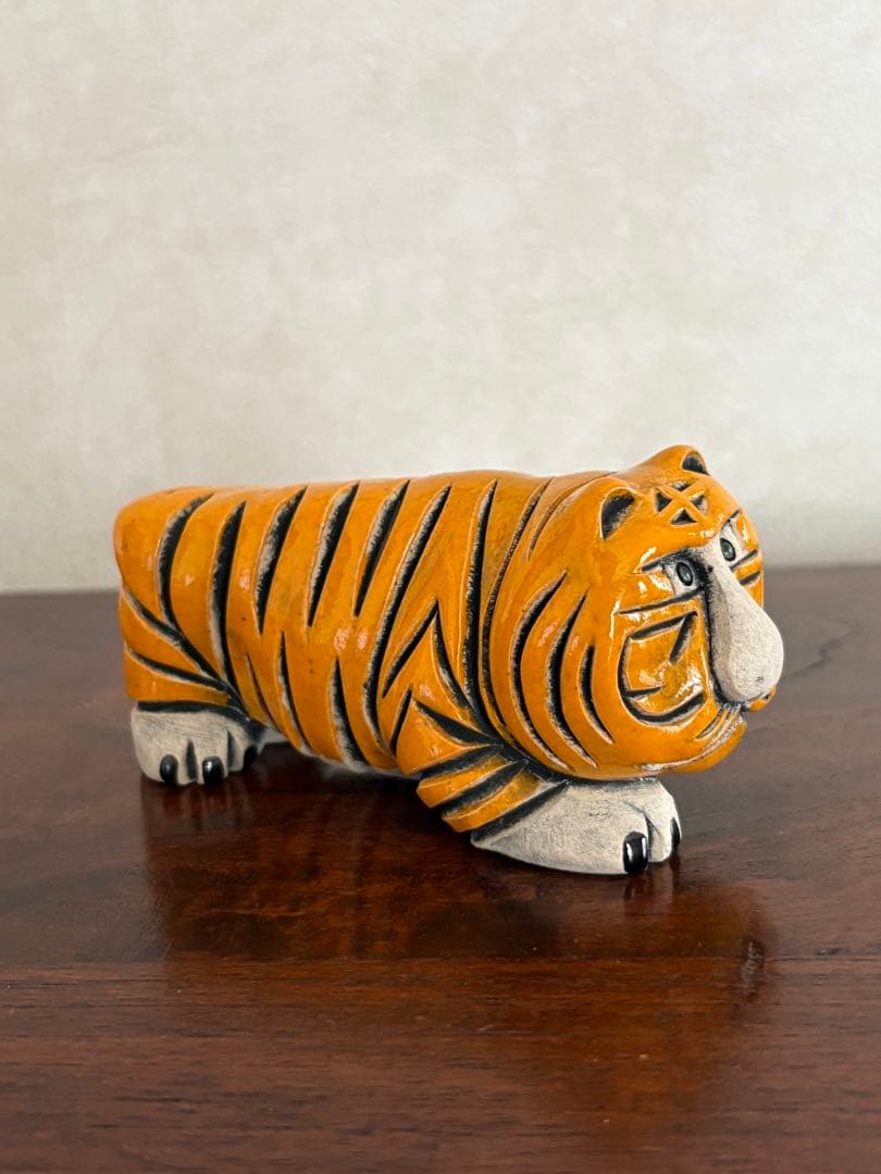 ビンテージアーテサニア・リンコナダ ハンドメイド トラ 親子　ウルグアイ