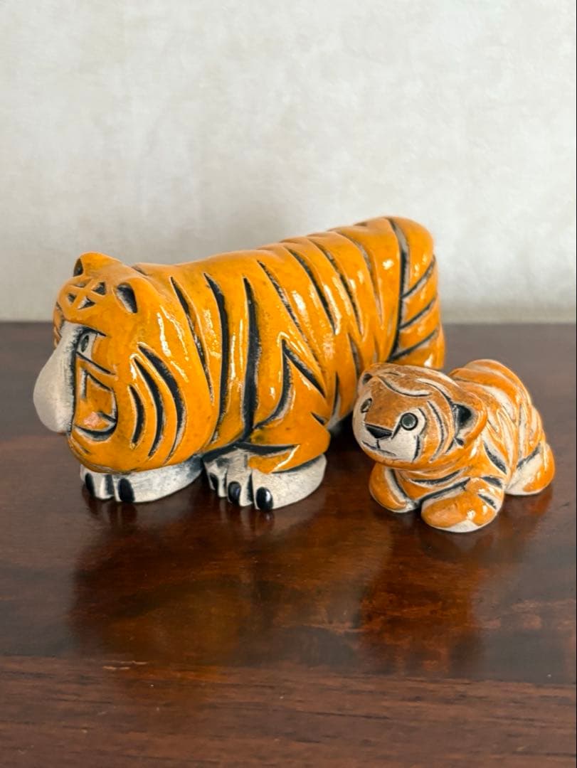 ビンテージアーテサニア・リンコナダ ハンドメイド トラ 親子　ウルグアイ