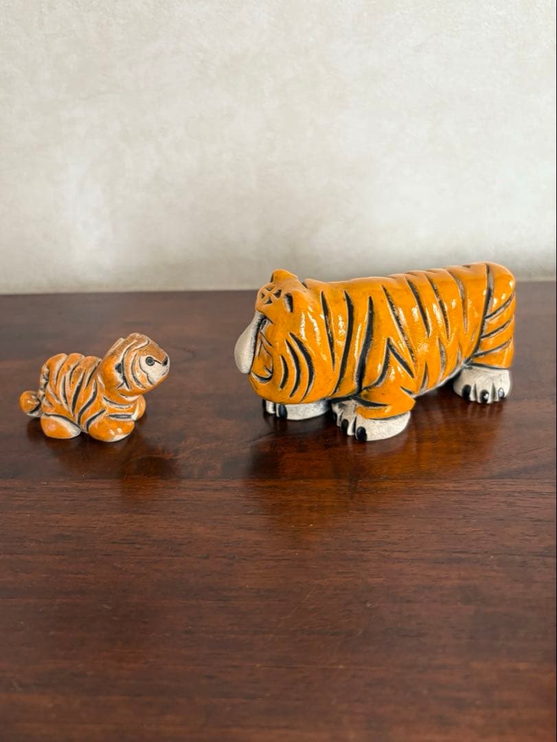 ビンテージアーテサニア・リンコナダ ハンドメイド トラ 親子　ウルグアイ