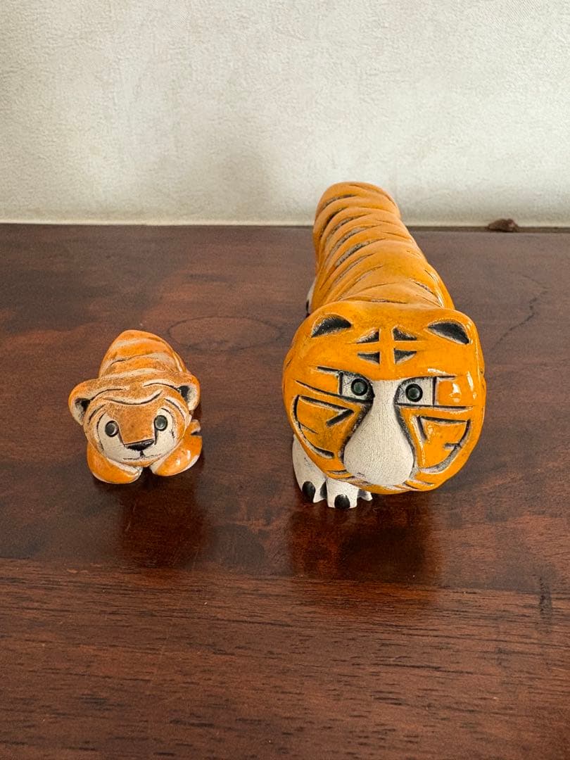 ビンテージアーテサニア・リンコナダ ハンドメイド トラ 親子　ウルグアイ