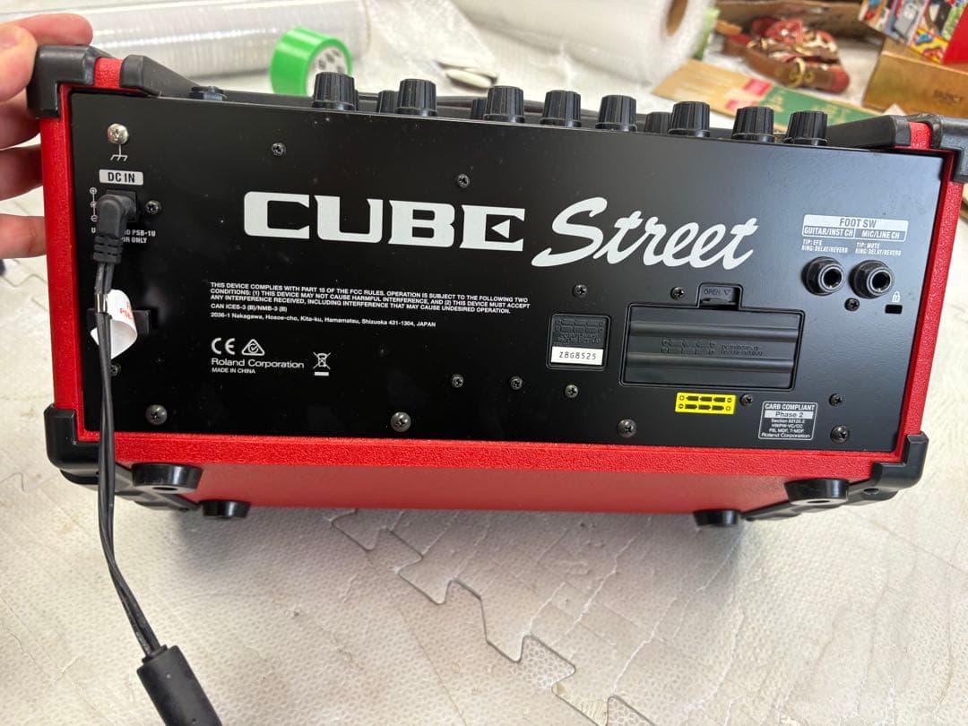 CUBE Street アンプ 赤色 付属品付き