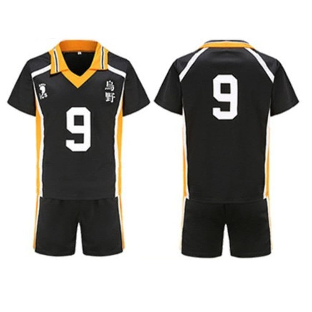 XLサイズ ハイキュー!! 烏野高校 影山飛雄 9番 ユニフォーム ブラック