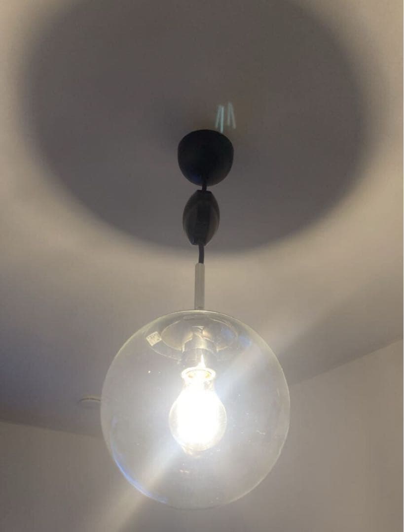 yamagiwaペンダントライトポストモダンクリアガラスヤマギワ照明ビンテージ