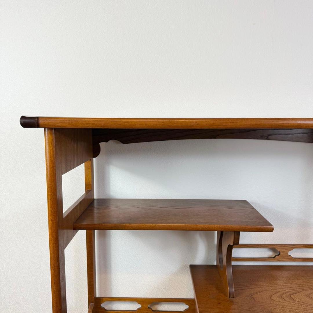 【美品】欅材 煎茶棚 茶箪笥 和家具 唐木 アンティーク　 915-1