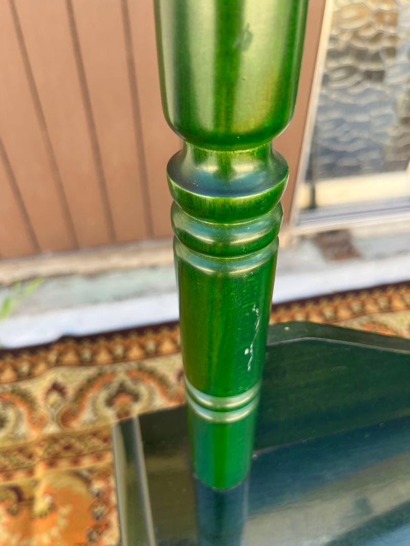 ドレッサー 鏡台 緑 昭和レトロ 当時物 アンティーク ビンテージ インテリア