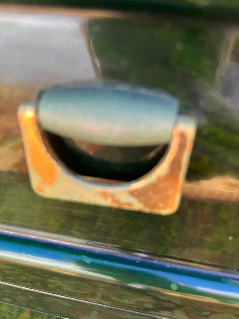 ドレッサー 鏡台 緑 昭和レトロ 当時物 アンティーク ビンテージ インテリア