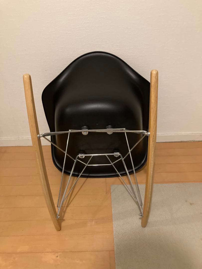 イームズ　チェア RAR シェルアームチェアロッキングチェア 黒