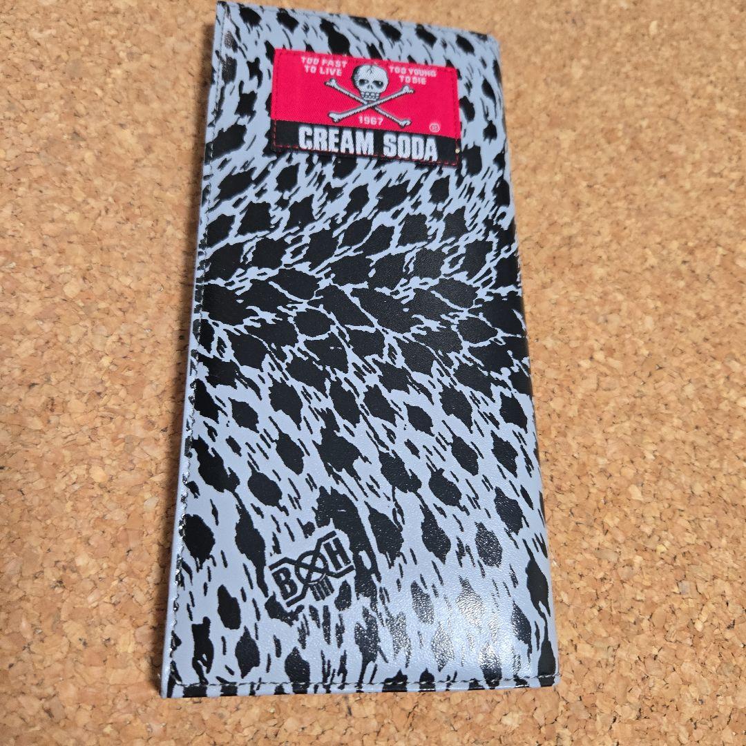 クリームソーダ　×　バウンティーハンター　グレーヒョウ柄 長財布　未使用品