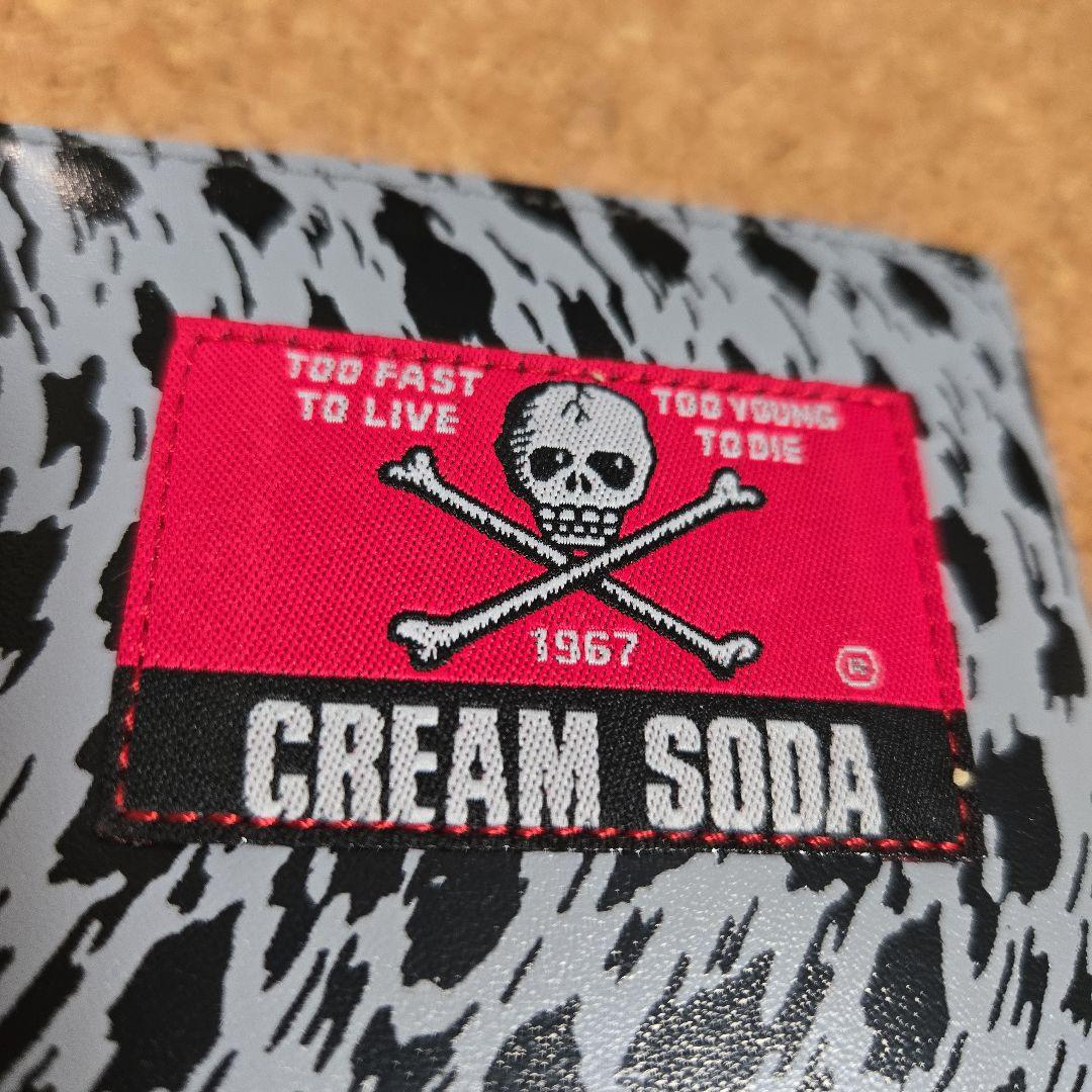 クリームソーダ　×　バウンティーハンター　グレーヒョウ柄 長財布　未使用品