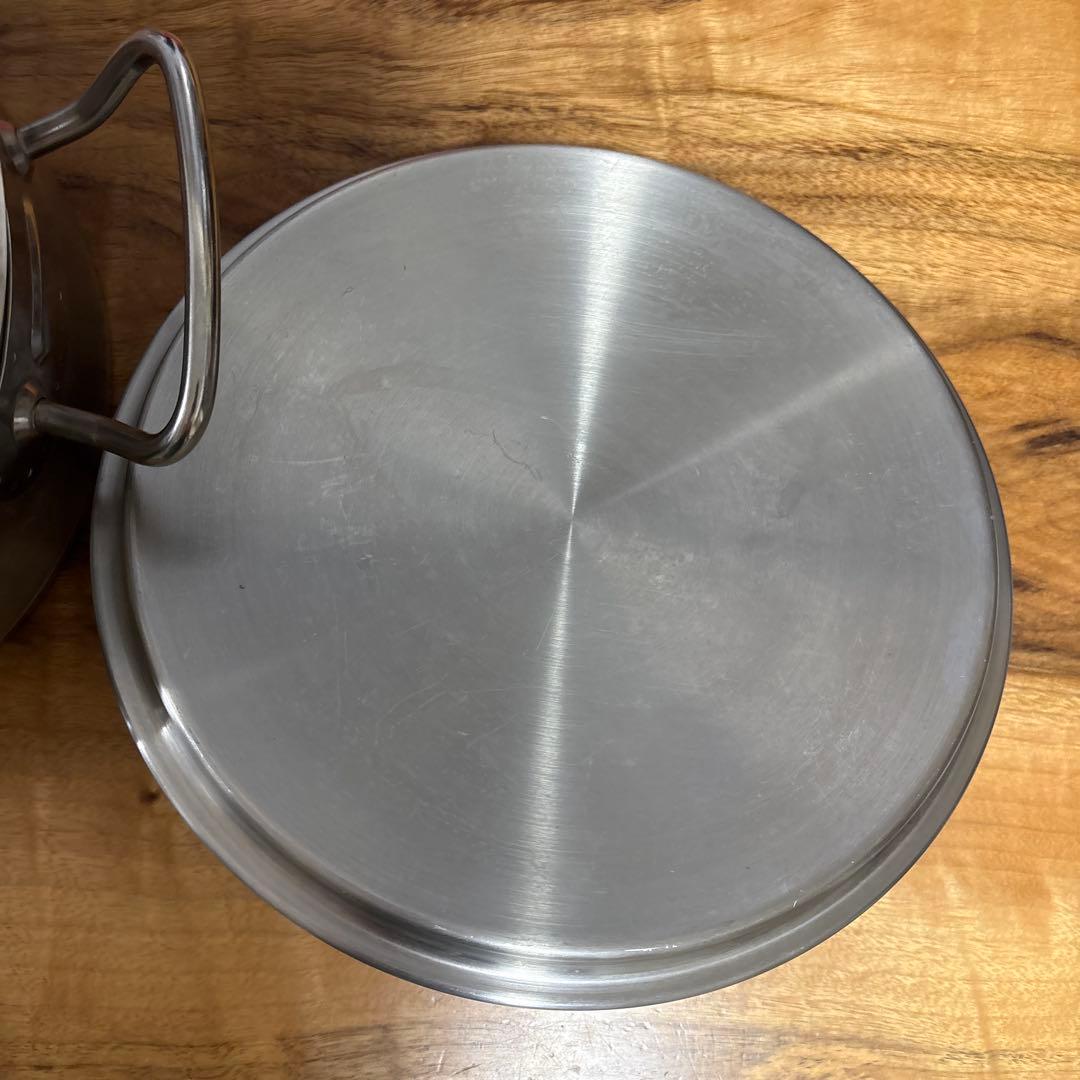 フィスラー 24 旧プロコレクション　ステンレス製 両手鍋 蓋付き