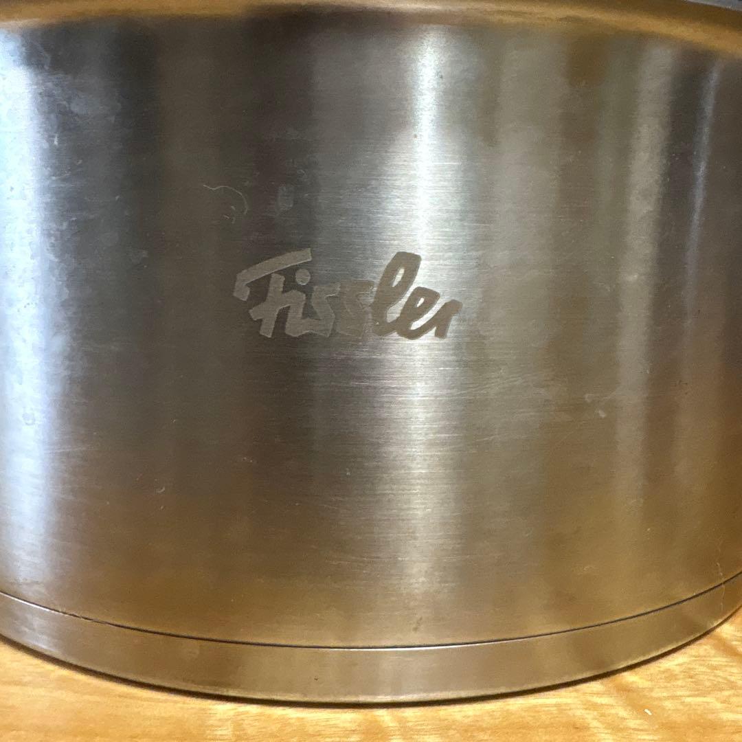 フィスラー 24 旧プロコレクション　ステンレス製 両手鍋 蓋付き