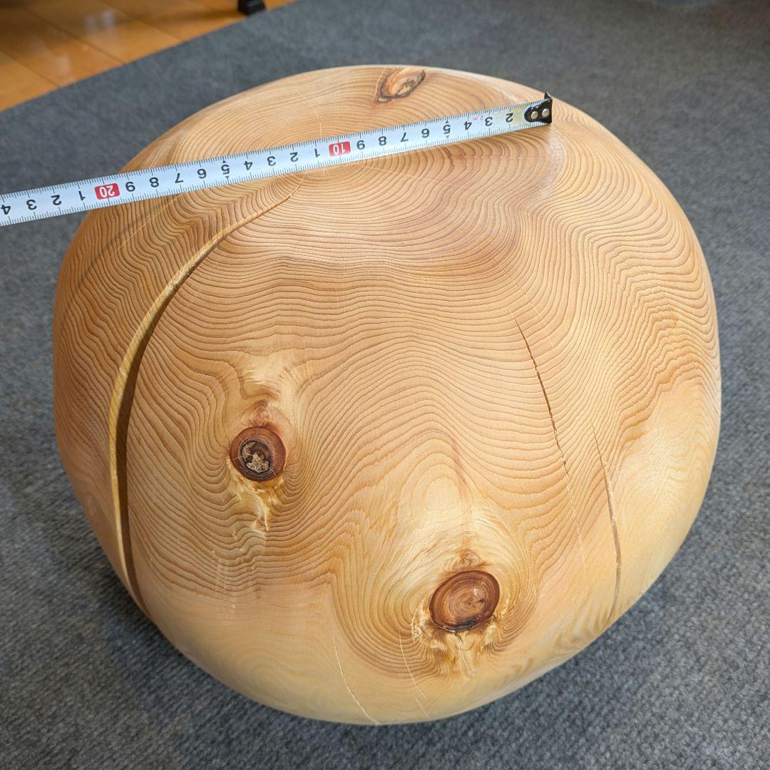 Riwa　天然ヒバ　丸型　高さ約30.5cm