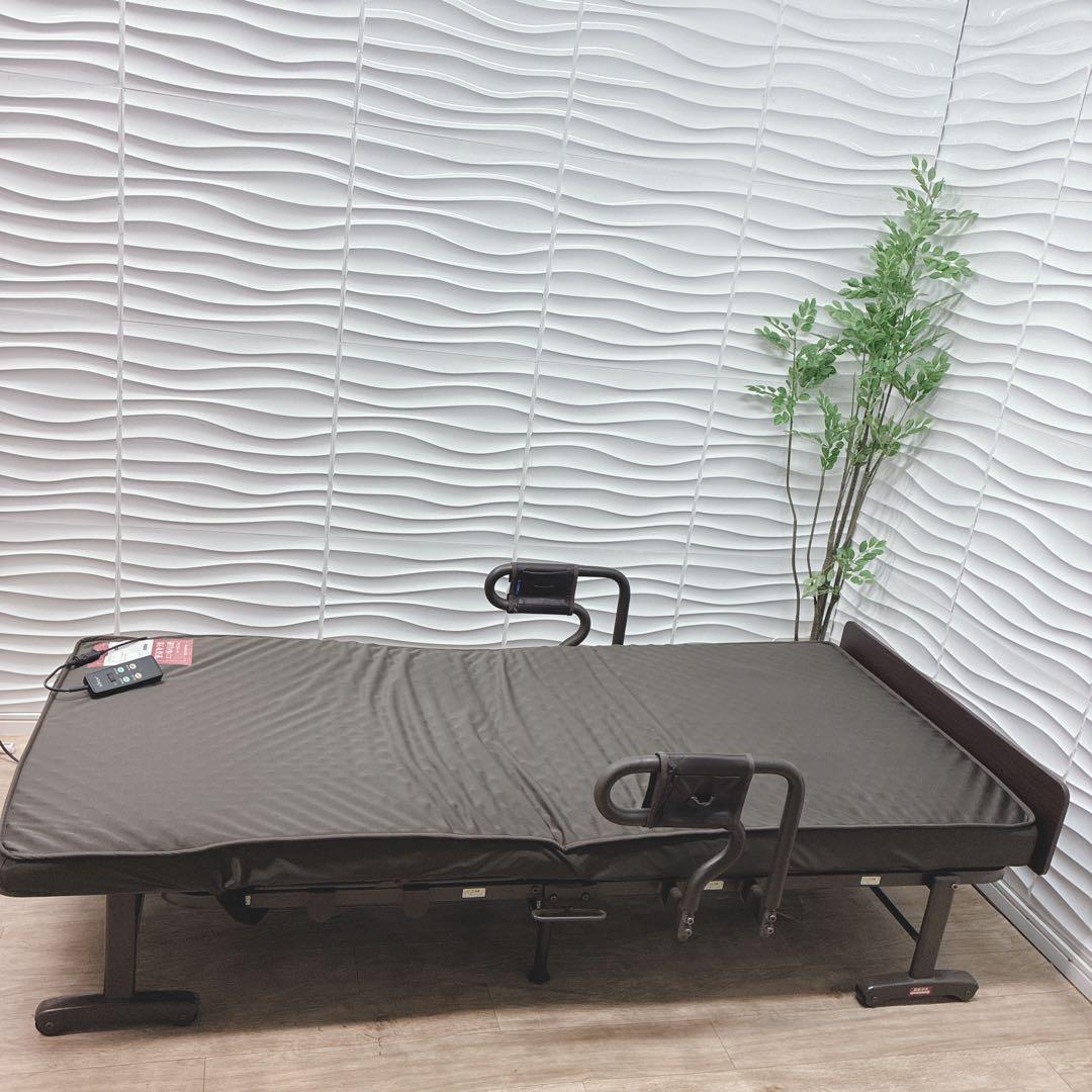 ◇大阪府 神戸市 配達料無料！◇ATEX◇電動ベッド◇折り畳み◇キャスター付き◇