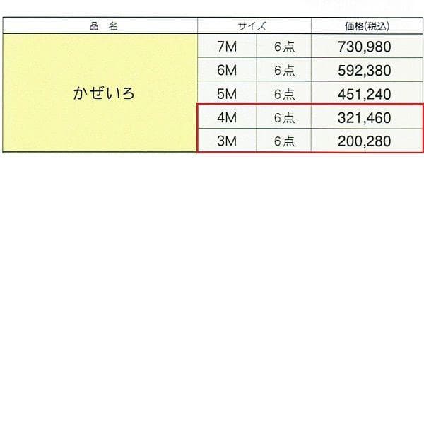 希少！山本寛斎●定価20万！かぜいろ 3m6点セット 撥水ポリエステル鯉のぼり