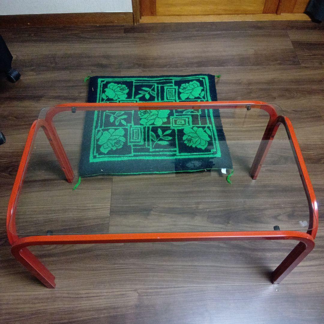 昭和レトロガラステーブル