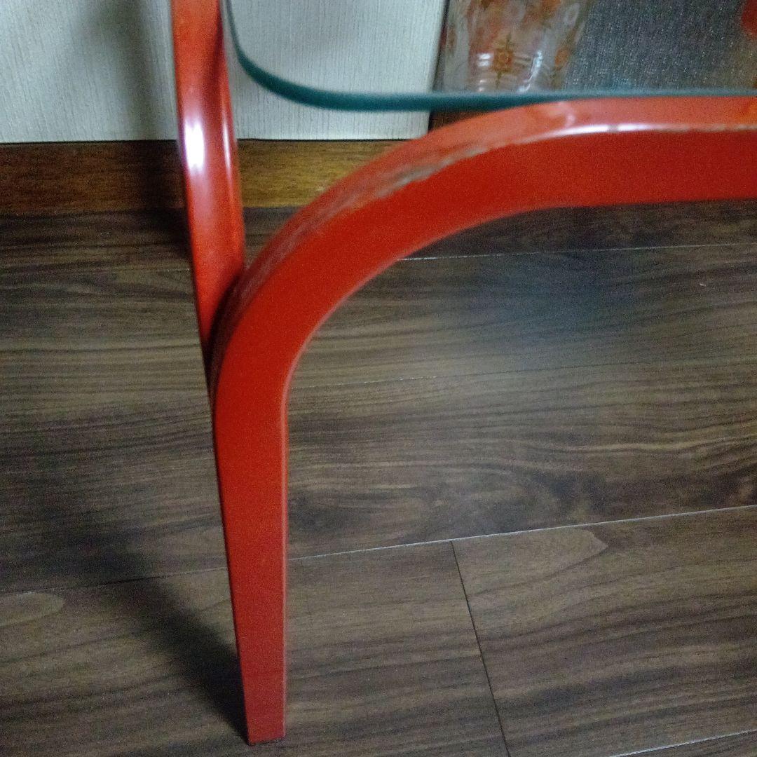 昭和レトロガラステーブル