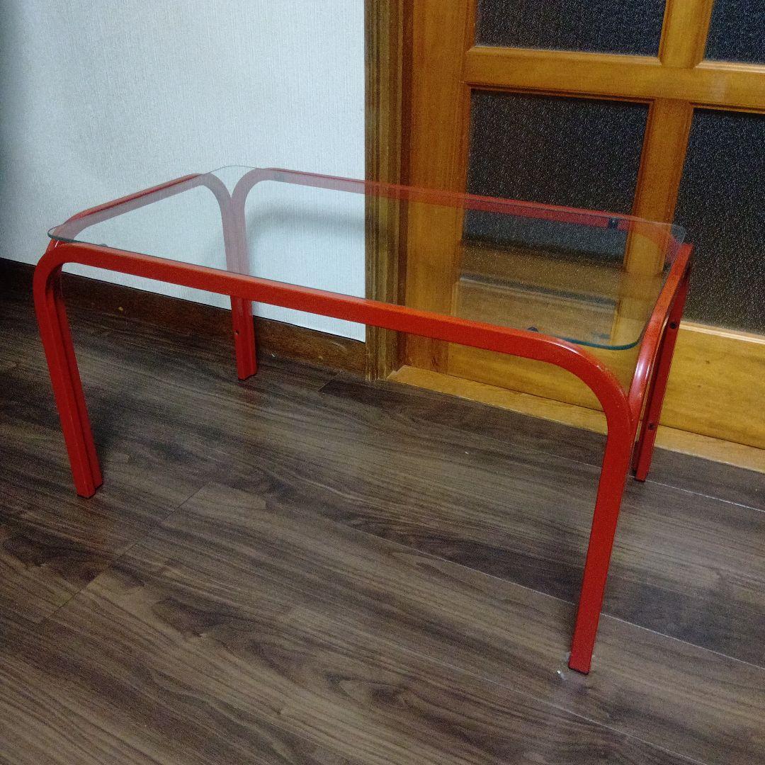 昭和レトロガラステーブル