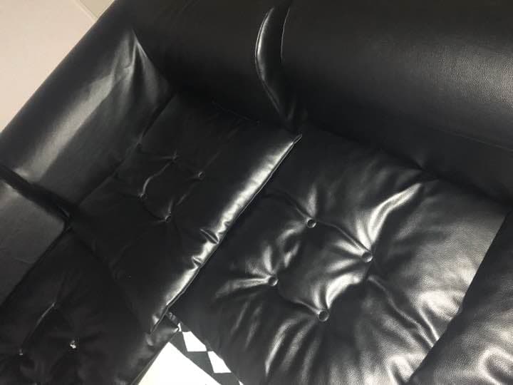 (今週まで)ソファーレザーL字ローソファーフロアソファー