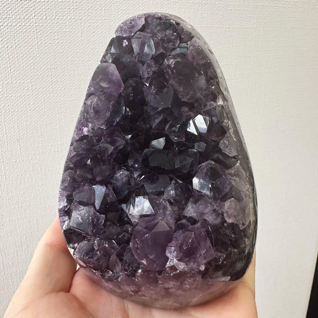 【金運】濃紫の煌めきウルグアイ産☆アメジストクラスターパワーストーンA1052